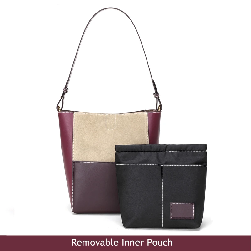BISON DENIM коровья кожа роскошные сумки для женщин дизайнерские женские модные сумки на плечо большая сумка через плечо B1873
