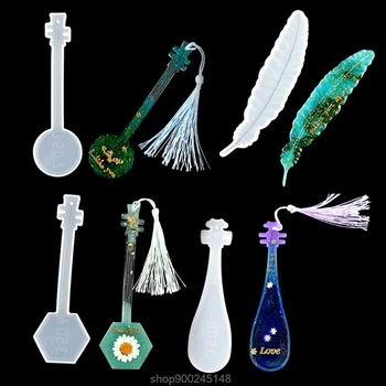 

Handmade Token Bookmark Mould Rectangle Bookmark Silicone Mold Epoxy Resin Casting Molds Art Craft Tools S23 20 Dropshipping