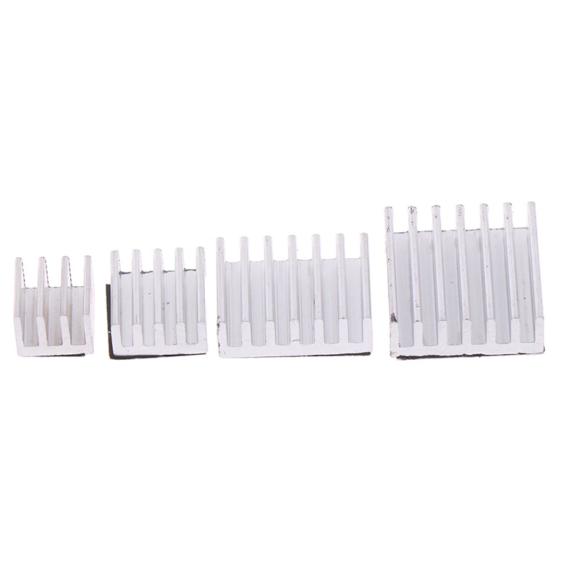 4pcs Aluminum Heatsink Radiator Cooler Kit for Raspberry Pi 4B with Sticker 2