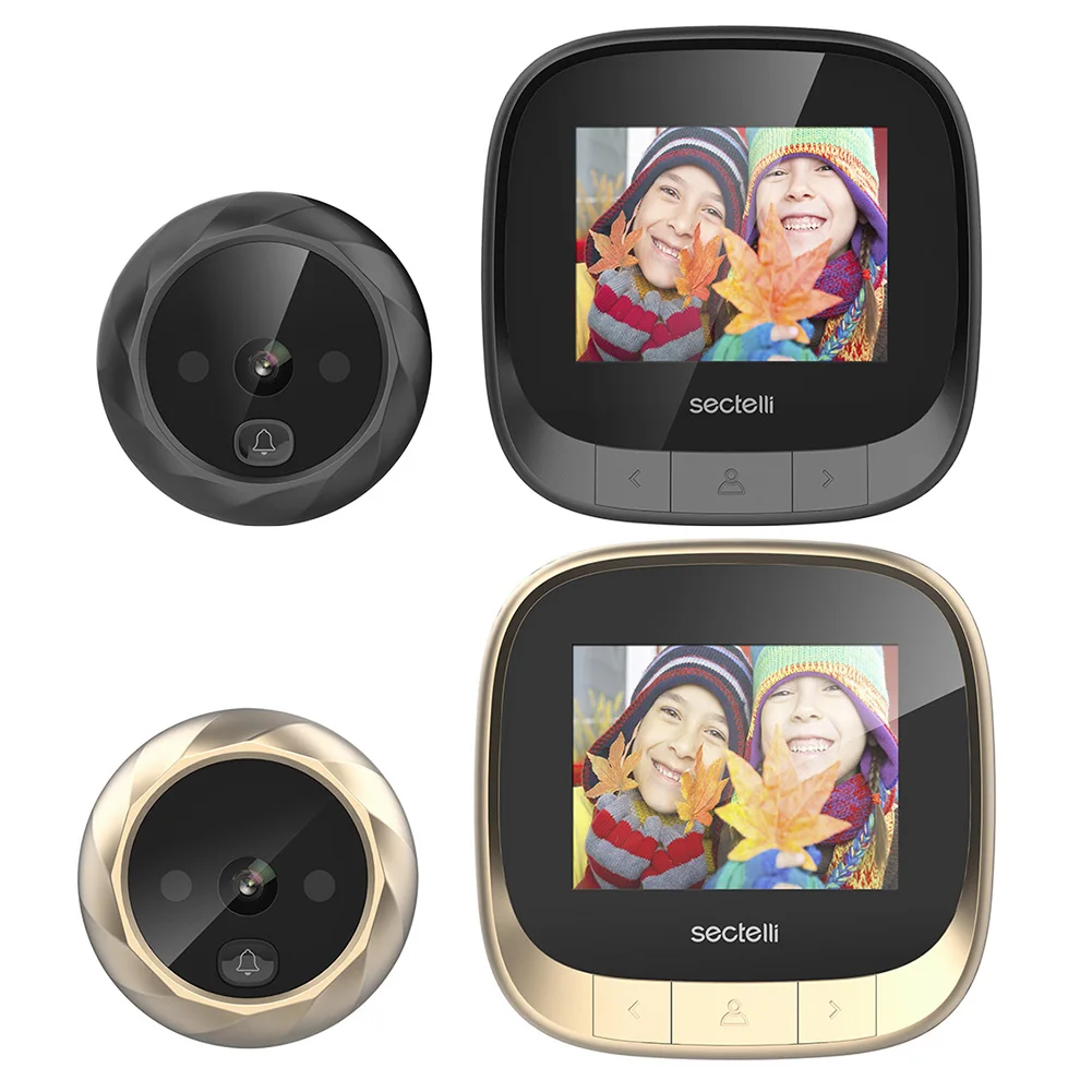 

Door Hole smart Camera Wifi Hd 2.4 Inch Home Visible Cat Eye Doorbell Smart Voice Phone Intercom Video Anti-Theft Doorbell