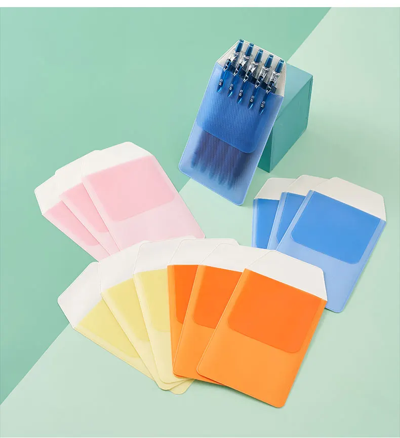 2021 new PVC Pen Pocket Nurse Doctor Dedicate Christmas Gift Flap Vinyl PVC Pocket Pen Holder for Pen Leaks Protector