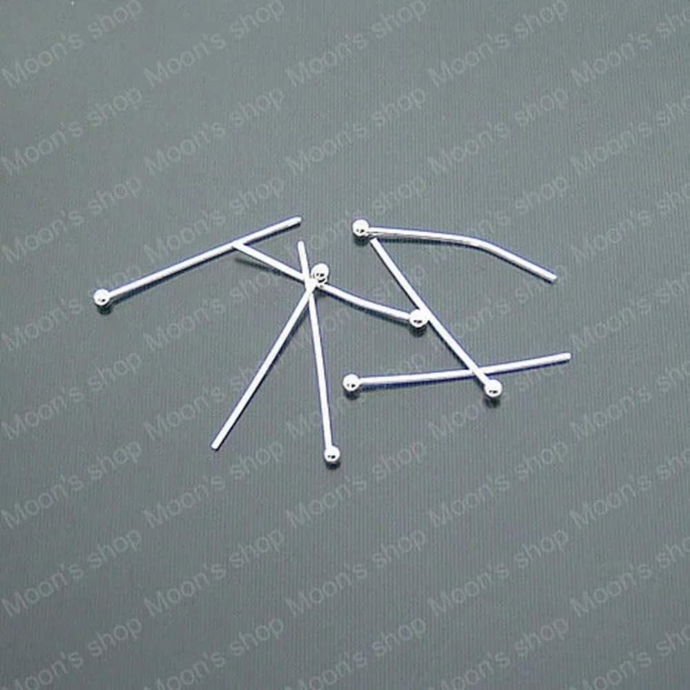 

Wholesale Length 20mm Thickness 0.5mm Silver color Copper Ball Pins & Needles Findings Accessories 100 pieces(JM3713)