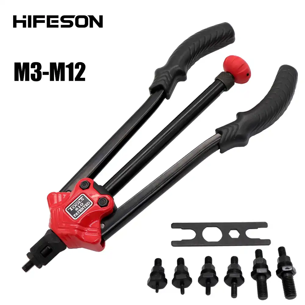 ALLSOME BT 603 Manual Riveter Gun Hand Rivet Tool Kit Rivet Nut Setting