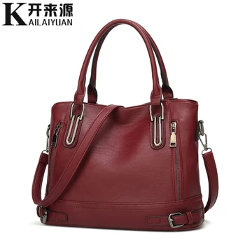 

100% Genuine leather Women handbags 2019 New European and American fashion handbag flow single shoulder slung tote big bag