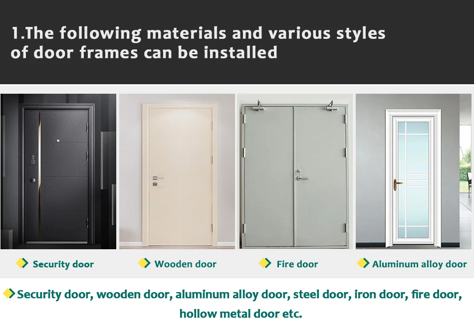 Marie 1102 silver automatic speed adjustable hydraulic buffer simple installation door closer for 25-45kg commercial residential_25