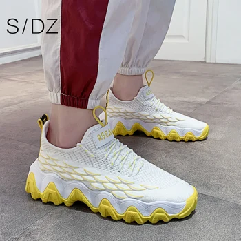 

SDZ 2020 summer men's net shoes fashion Korean version of the flying woven explosion of men's shoes tide 39-44