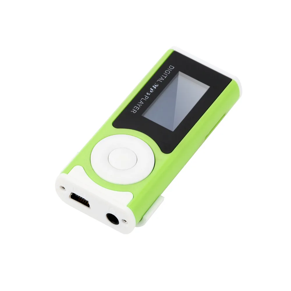 USB мини MP3 плеер ЖК-экран Поддержка 32 ГБ Micro SD TF карта Малый Объем мобильный диск для хранения функция