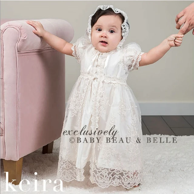 Robes Pour Bébés Filles, Vêtements Pour Enfants De 3 À 24 Mois, Avec  Broderie De Perles, Pour Anniversaire, Fête De Mariage, Baptême, 1 An -  Robes - AliExpress