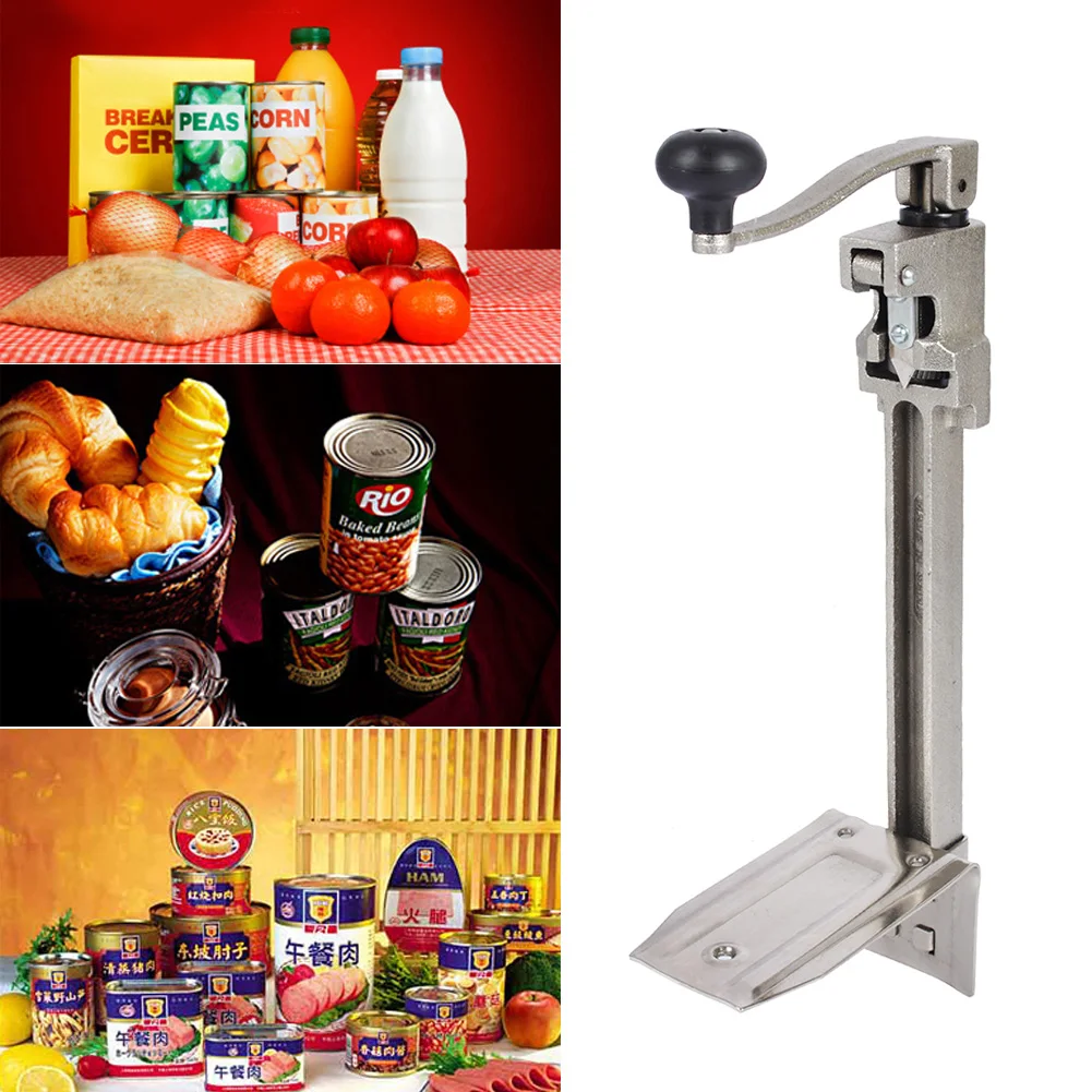 

New Can Opener 11inch Large Heavy-Duty Commercial Can Opener Kitchen Restaurant Food Big Can Openers Table Dropshipping