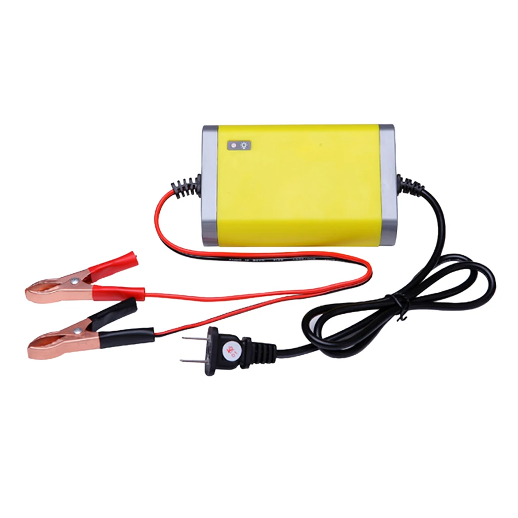 Подлинная 12V DC 6Amp умная Автомобильная мотоциклетная батарея интеллектуальное зарядное устройство желтый