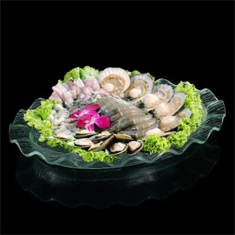 Акриловый поднос для льда sashimi, японская и Корейская кухня, суши, фруктовая тарелка, морепродукты, сашими, поднос для сухого льда, лосось, поднос для льда