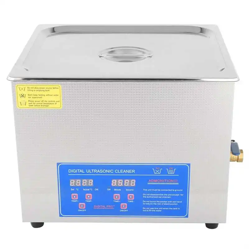 US $176.67 15L Ultrasonic Cleaner With Digital Timer Bracket For Jewelry Watch Glasses Ultrasound Cleaning Machine