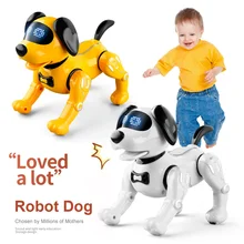 Robot électronique pour animaux de compagnie, chien danse, contrôle vocal, toucher, musique Programmable, chanson, jouet interactif, cadeau pour enfant