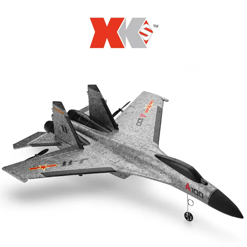 Wltoys XK A100-SU27 Model RC Plane 2.4G 3CH EPP Three-Channel Fixed-Wing Remote Control glider Airplane RTF RC Wingspan Toy