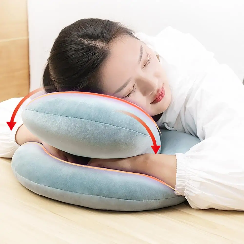 Portable Travel Hollow Office Desk Sleeping Driving Napping Neck
