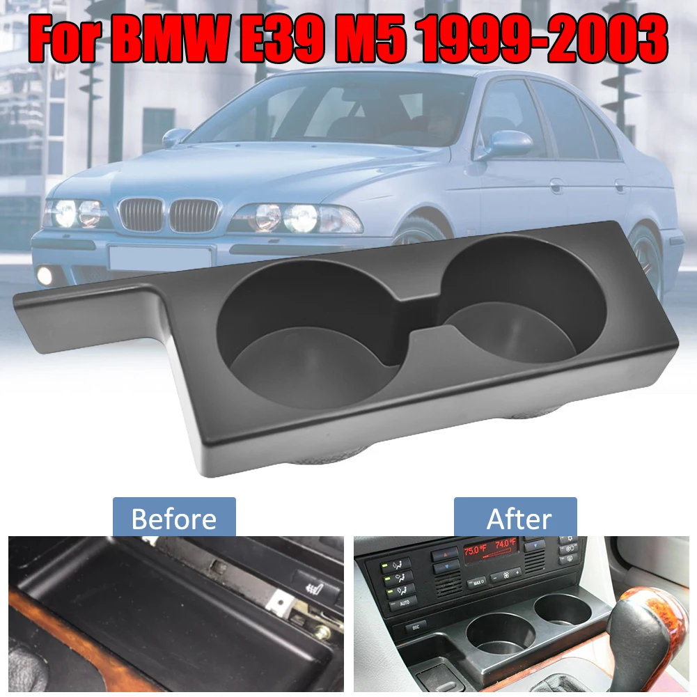 Автомобильный держатель стакана передней консоли углеродный с двумя