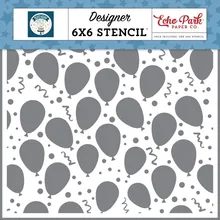 

New Balloons and Confetti 6 X 6 Stencil Metal Cutting Dies Decorate Diy Gift Card Scrapbook Craft Knife Blade Punch Emboss Molds