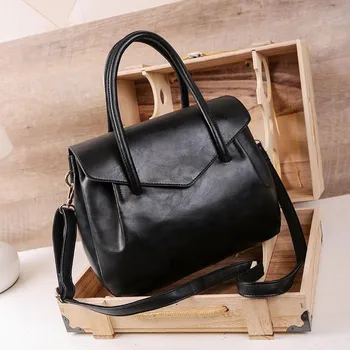 

Women Fashion Handbag Large capacity Casual Top-Handle Bag designer luxury female Shoulder bags PU leather lady big Totes black