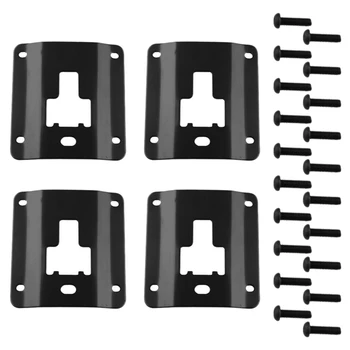 

Car Accessories for F-o-r-d F150 Raptor Truck Bed Cargo Strap Bracket (2015 To Present) 4 Plates with Extra Anti-Theft Screws