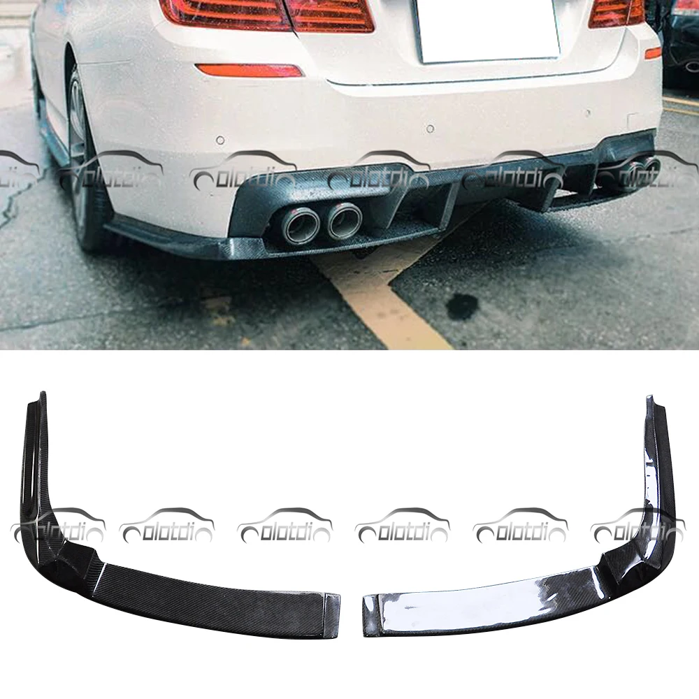 Olotdi Car Styling Real Carbon Fiber Rear Bumper Splitters Flats For Bmw F10 5 Series M5 Package Bumpers Aliexpress