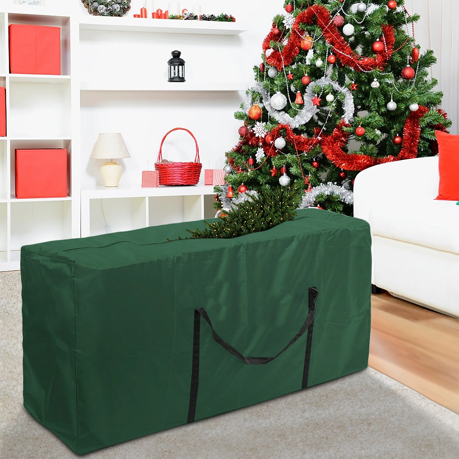 Árvore de natal saco de armazenamento à prova de poeira capa proteger impermeável grande-capacidade colcha roupas armazém sacos de armazenamento organizar ferramentas