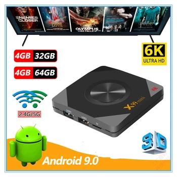 

Android 9.0 Smart TV Box X99 mini 4GB 64GB 2.4G/5G Wifi Allwinner H6 Quad Core USB 6K Google Player Youtube Tanix Set Top Box