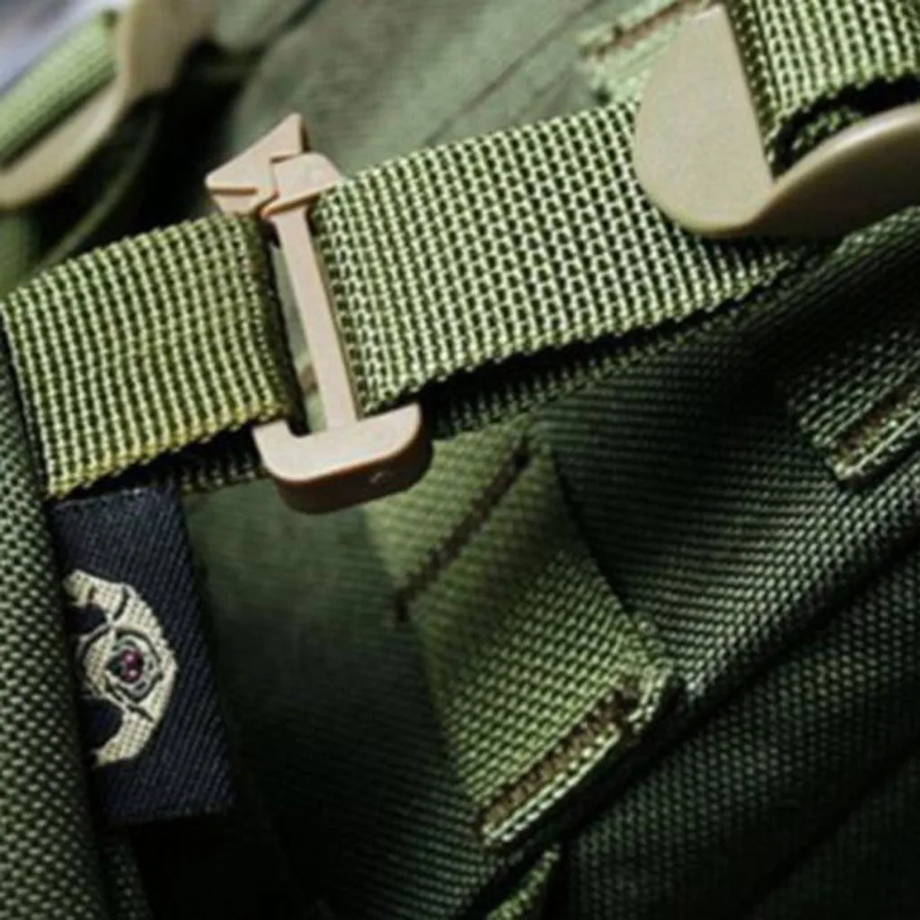 10pcs 25mm Molle Webbing Connecting Clips Strap Buckle Backpack Belt Carabiner 