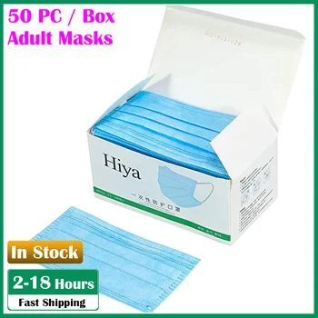 

A Box Of Adjustable Strap Disposable Masks Gezicht hypoallergeen mascarillas With Breathable Safety Air Fog Masks Face Cover