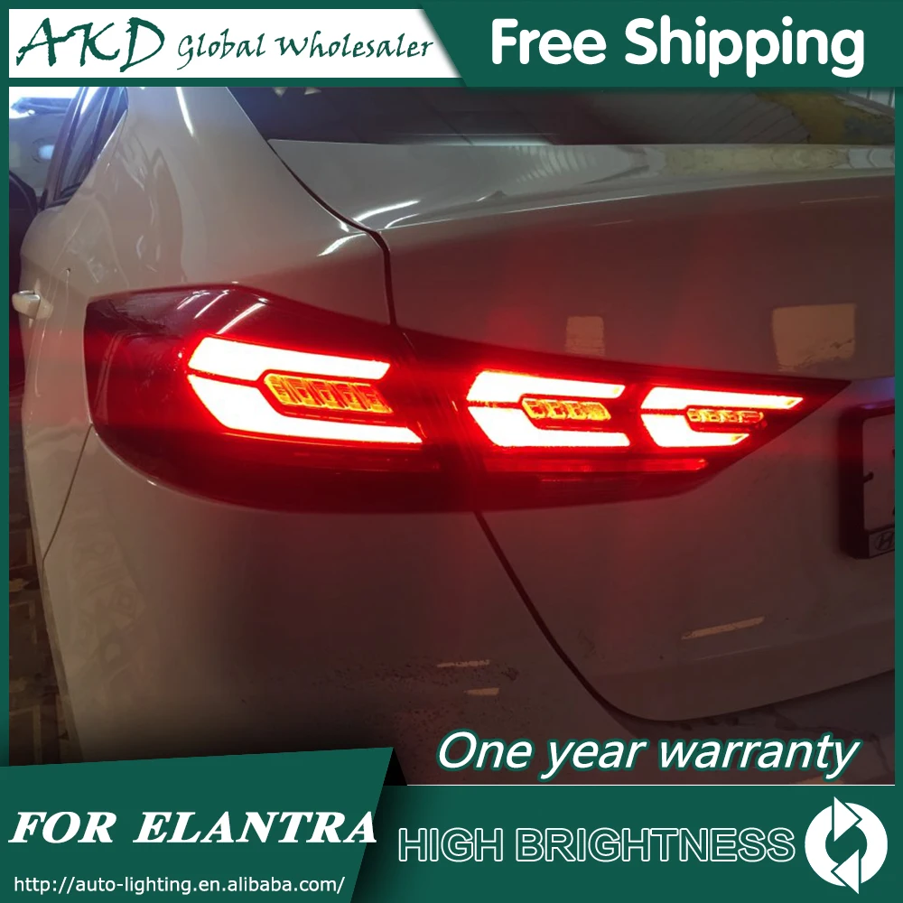 Tail Lamp For Car hyundai Elantra 2016-2019 Tail Lights Led Fog Lights DRL Daytime Running Lights Tuning Car Accessories