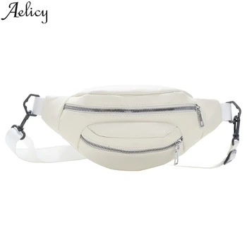 

Aelicy Waist Bag Women 2019 New PU Leather Bags Pockets Fashion Chest Crossbody Bag Belt Messenger Bags Women Sac Main Femme