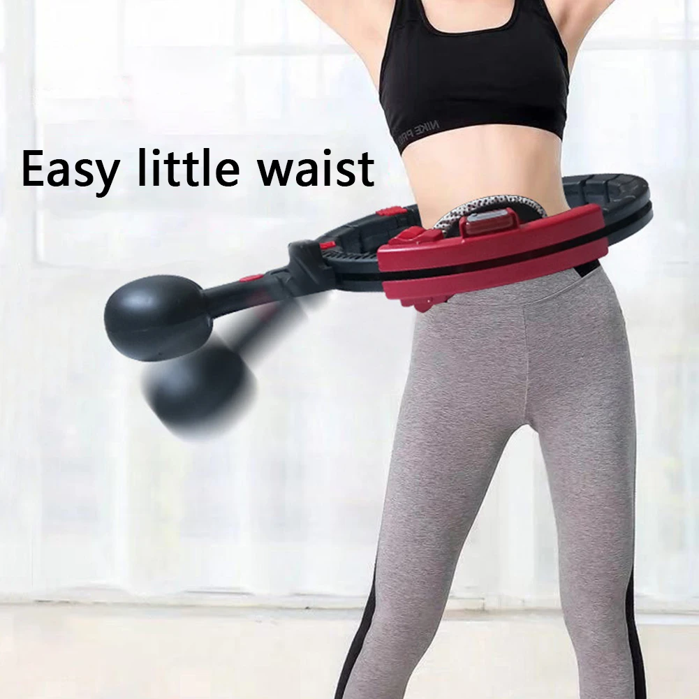 

Automatic Counting Tightening Sport Hoop ABS Magnetic Burning Fat Workouts Fitness Detachable Adjustable Exercise Weight Loss
