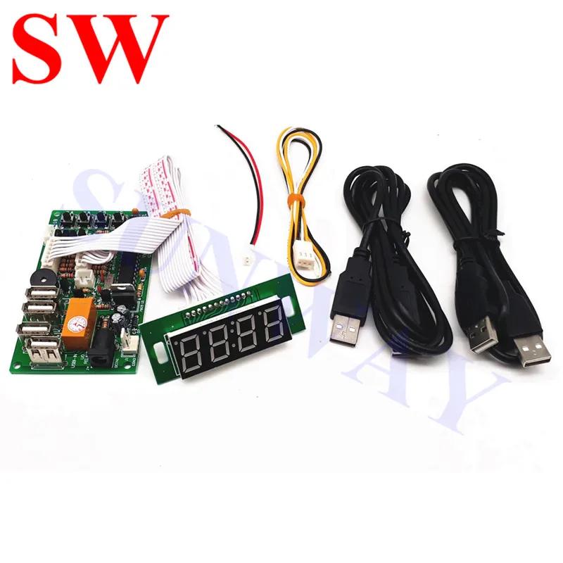 

JY-18B Coin Operated USB Time Controlling Timer Board Power Supply for Arcade Coin Acceptor USB Controlling device