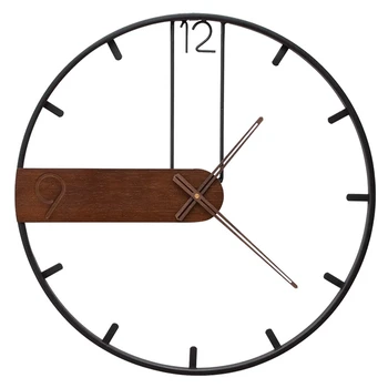 

Creative Wall Clock,Simple Iron DIY Wall Clock for Home,Living Room &Bedroom Decoration