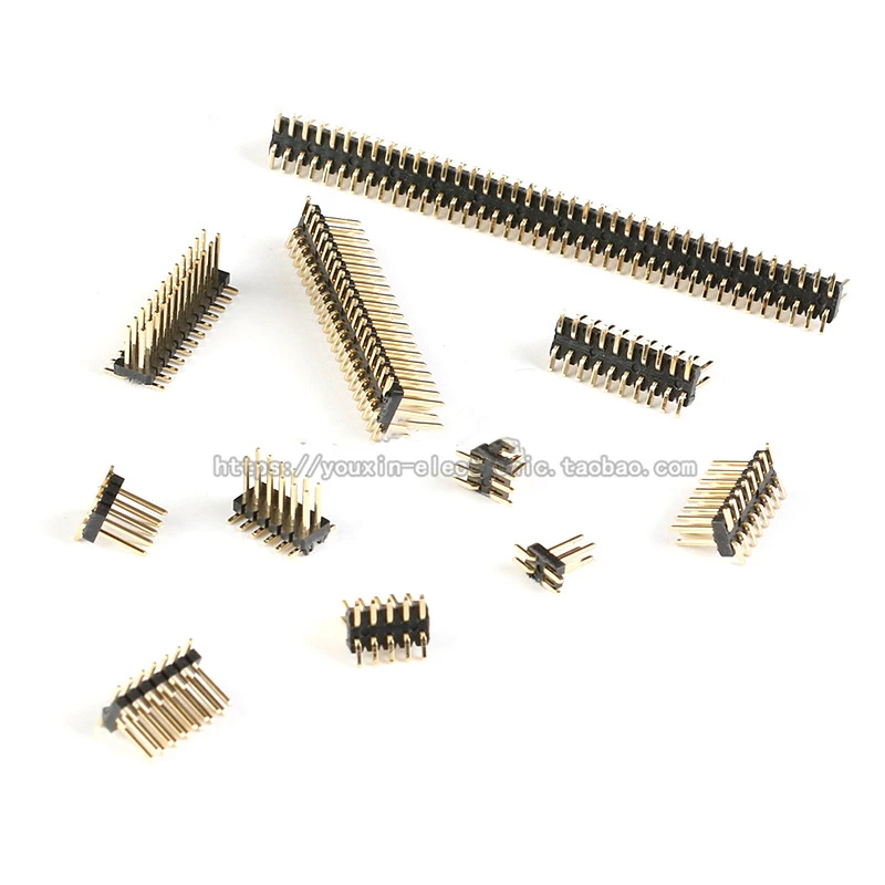 

10PCS 1.27mm Strip Double Row Male Pin Header Connector 1.27 SMD SMT Pinheader Socket 2*3/4/5/6/7/8/10/12/15/20/40/50P