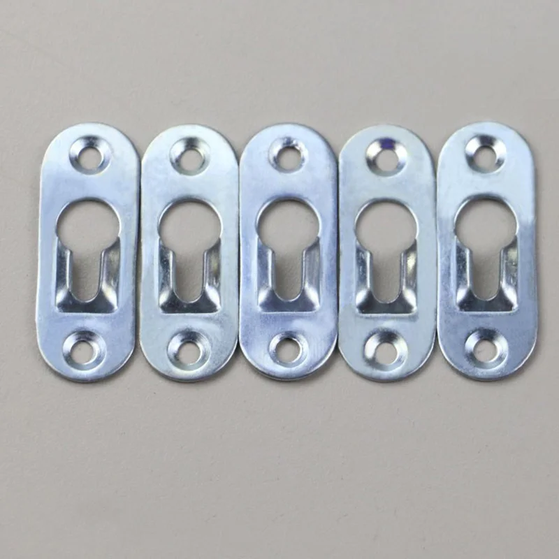 20 Pcs/Set Keyhole Hangers Iron Hanging Plate Hardware for Mirror Oil Painting Picture Frames DIN889