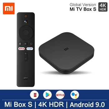 

Global Version Xiao Mi TV Box S 4K HDR Ultra HD 2G 8G Android 9.0 smart TV WiFi Google Cast Netflix Media Player Smart Control