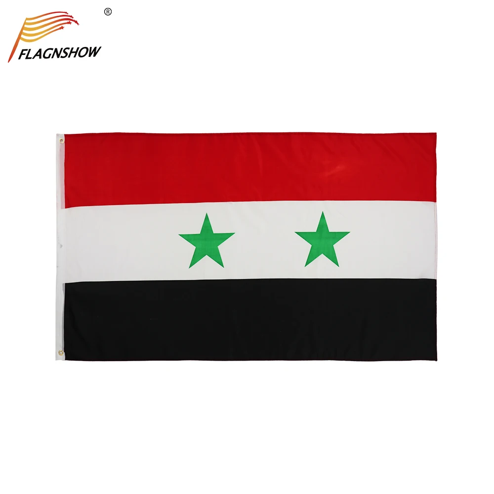 Republic of Syria Syrian Arab Flag 3X5FT 100% Polyester Free