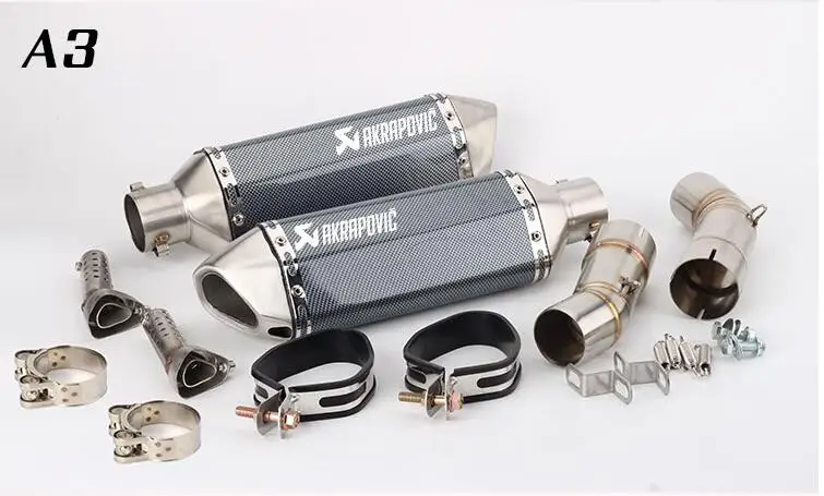 Мотоцикл Модифицированная выхлопная труба akrapovic 848 848EVO выхлопная труба 1098 1198 Модифицированная выхлопная полная секция - Цвет: A3