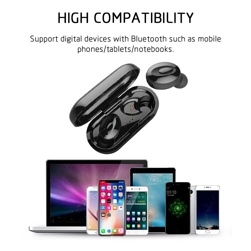 CBAOOO TWS Bluetooth 5,0 беспроводная гарнитура IPX6 водонепроницаемая Спортивная стерео Беспроводная гарнитура с затычки в уши для микрофона
