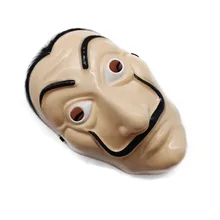 1 шт., пластиковая бумажная маска Salvador Dali, дом La Каса де Papel, косплей, украшение, карнавальный на Хэллоуин, маска, забавные инструменты