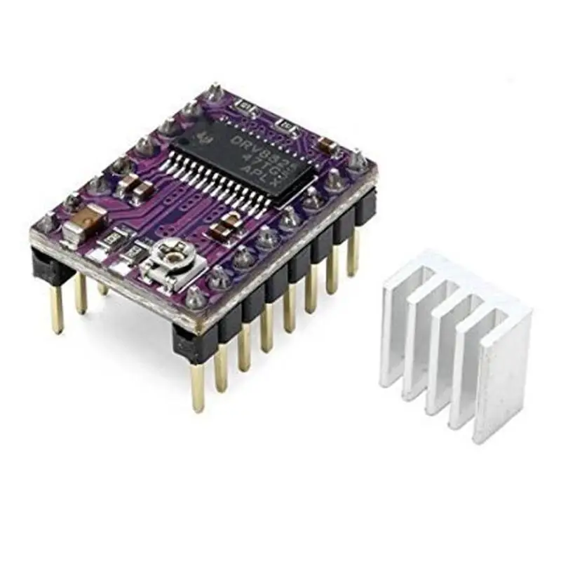 5 шт. Reprap шаговый Драйвер DRV8825 Драйвер шагового двигателя зеленый красный модуль с радиатором для 3D-принтеров части пандусы 1,4 доска