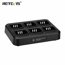 Chargeur rapide à Six voies pour talkie walkie/batterie, pour TYT MD 380 MD 380 MD380 RETEVIS RT3 RT3S DMR Radio