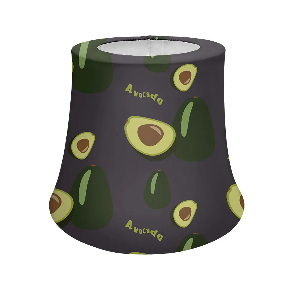 Funny Avocado 3D Print Home Lampshade Decor Durable Elastic Lamp Shade Round Light Holder Cover for Bedroom Living Room Office no burrs durable air conditioning remote control holder abs remote control holder convenient for living room