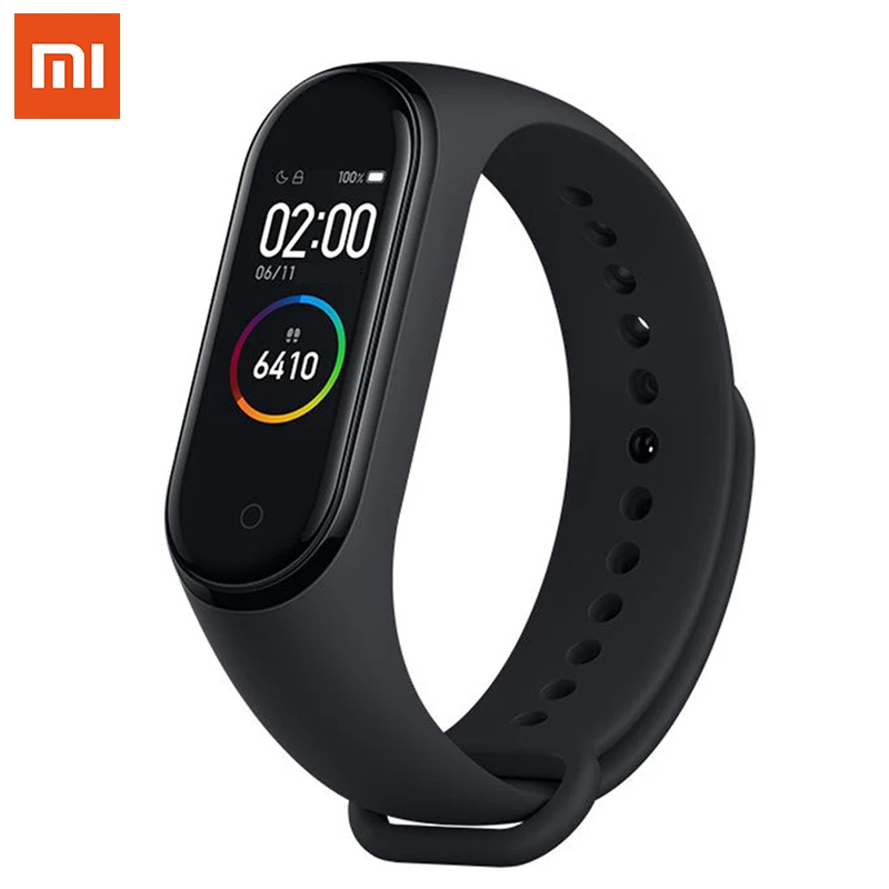Скидка (Новинка) 2019 Xiaomi mi band 4 умный Браслет mi Smart Band 4 цветной экран 135 мАч Bluetooth 5,0 rete монитор 50 м водонепроницаемый F