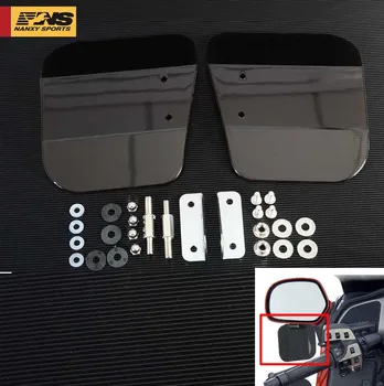 

Black Air Wing Deflector Windshield Mirror Mount For Honda Goldwing 1800 2001-2017 F6B 2013-2017