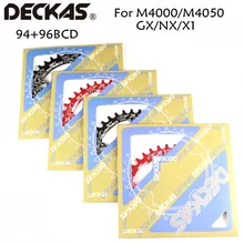 DECKAS 94+ 96 BCD fiets kettingwiel 32T 34T 36T 38T mtb Kettingblad горный Kroon ronde Ovale voor M4000 M4050 GX NX X1 Crank