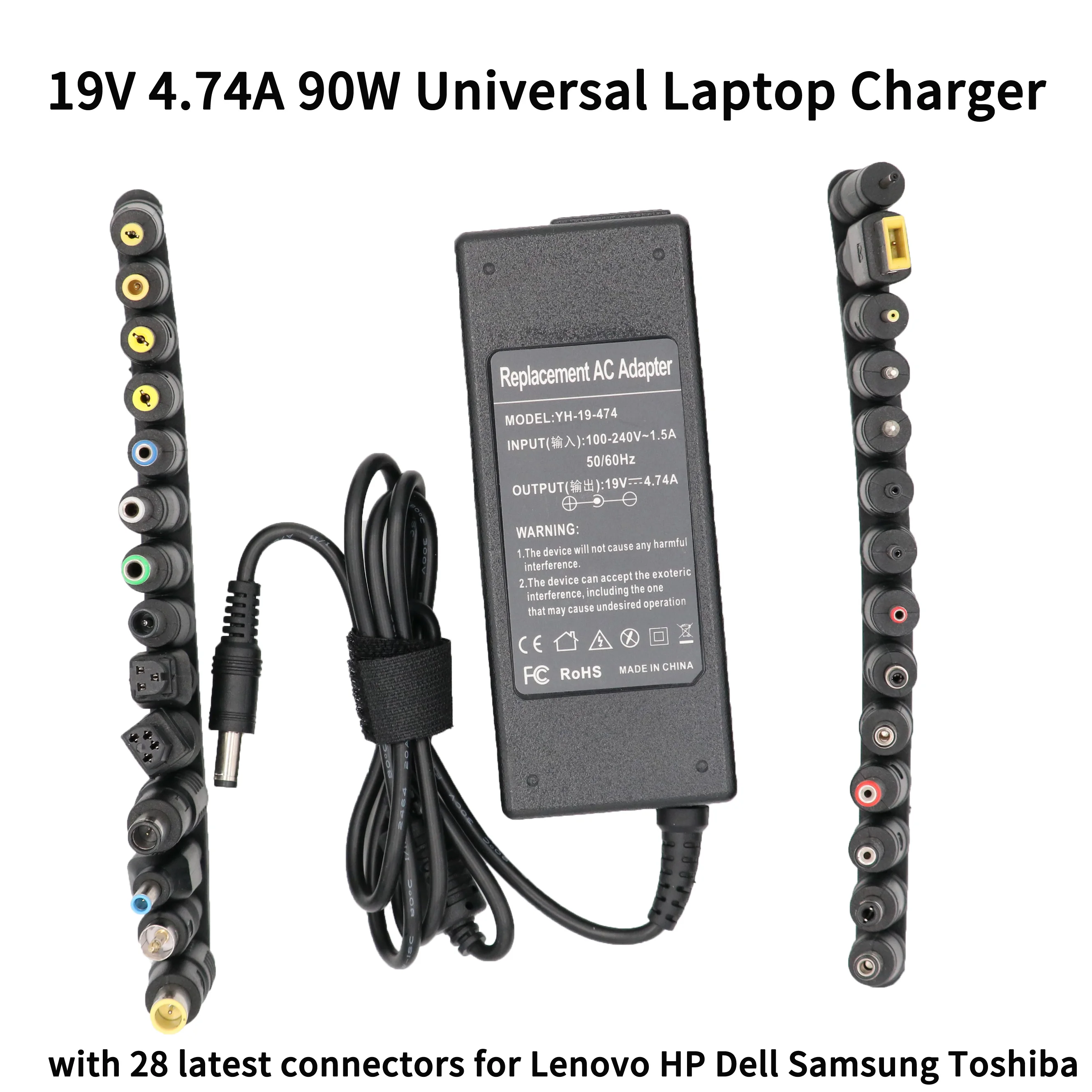 DC 12V 14V 15V 16V 19V 90W Universal Laptop Power Adapter Charger for Lenovo Asus Acer Dell HP Samsung Toshiba | Компьютеры и офис
