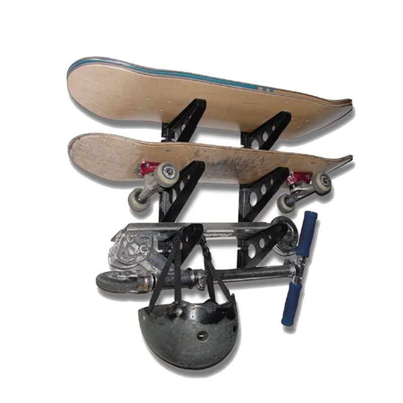 Cergrey 2 pièces étagère murale skateboard cintre affichage support de  stockage Snowboard organisateur fournitures, accessoire pour la maison 