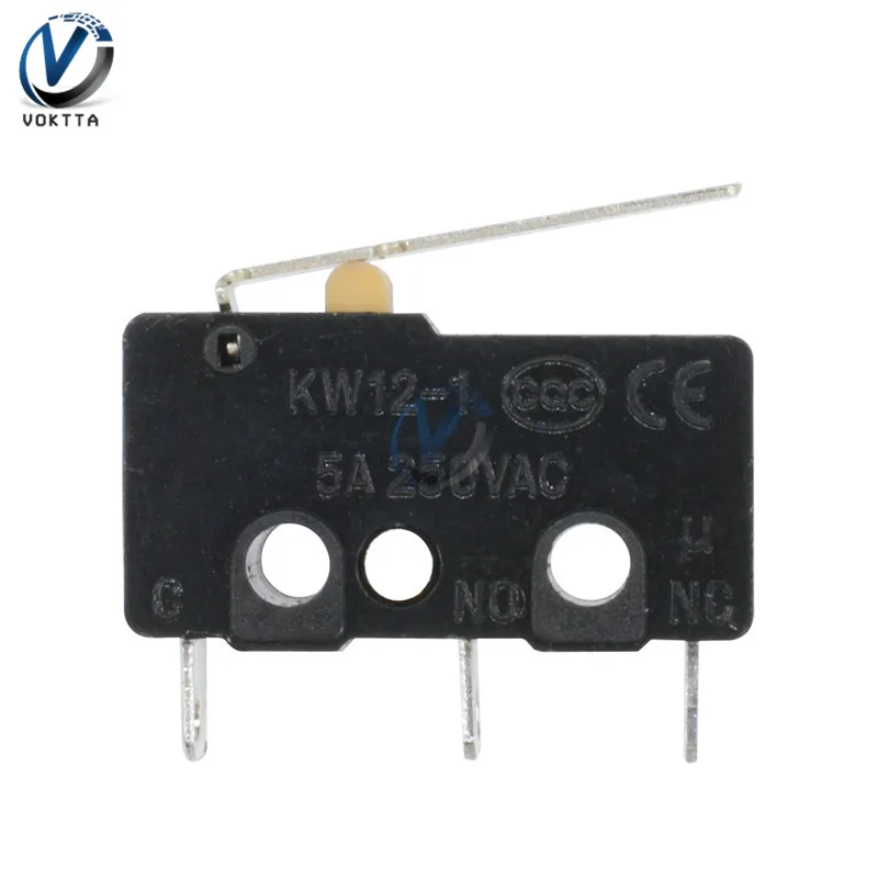 10 шт./лот KW11-3Z KW12-3 D2FC-F-7N 3 контактный микро-переключатель Микро предельный переключатель роликовый рычаг переключатель мгновенного действия с шкив