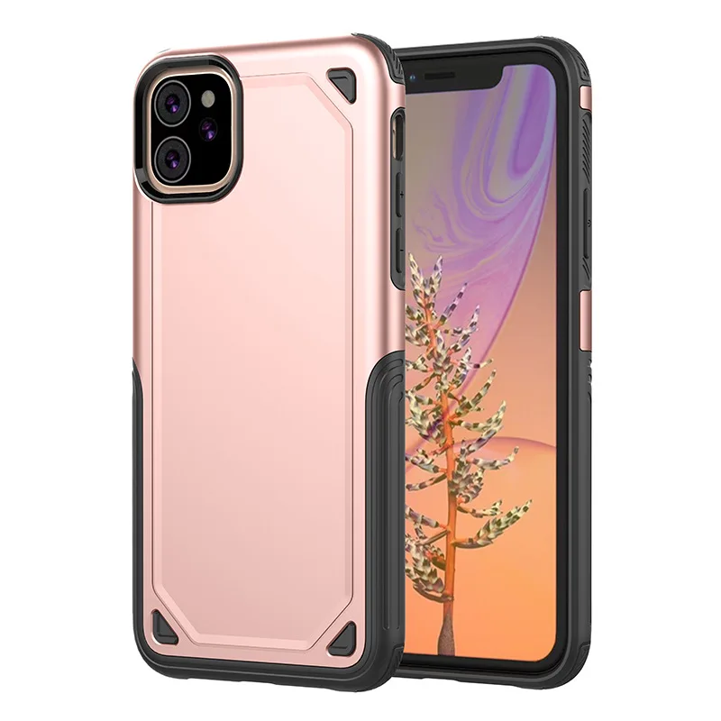 Противоударный чехол OTAO Armor для iPhone 11 Pro MAX 2019 X XS XR 7 8 6 6S Plus 10 5 однотонный Жесткий